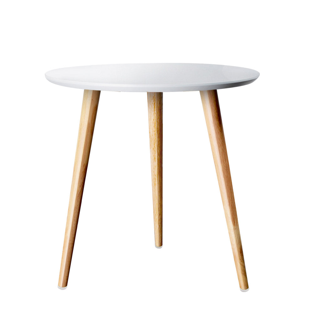 Artiss Coffee Table Round Side End Tables Bedside Furniture Wooden Scandinavian