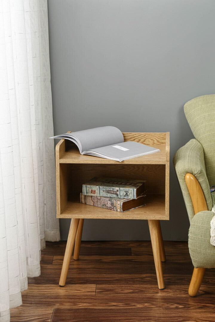 Rolialos Bedside Table Side Table Bedroom Storage