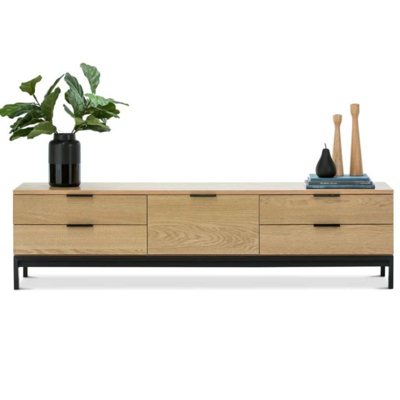 Oak Entertainment Unit - Natural