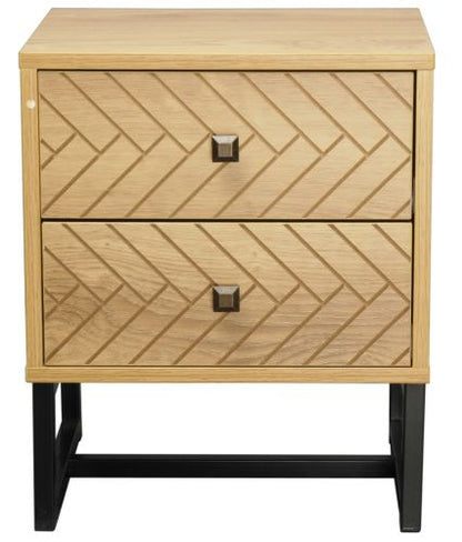 Malaga 2 Drawer Bedside Table