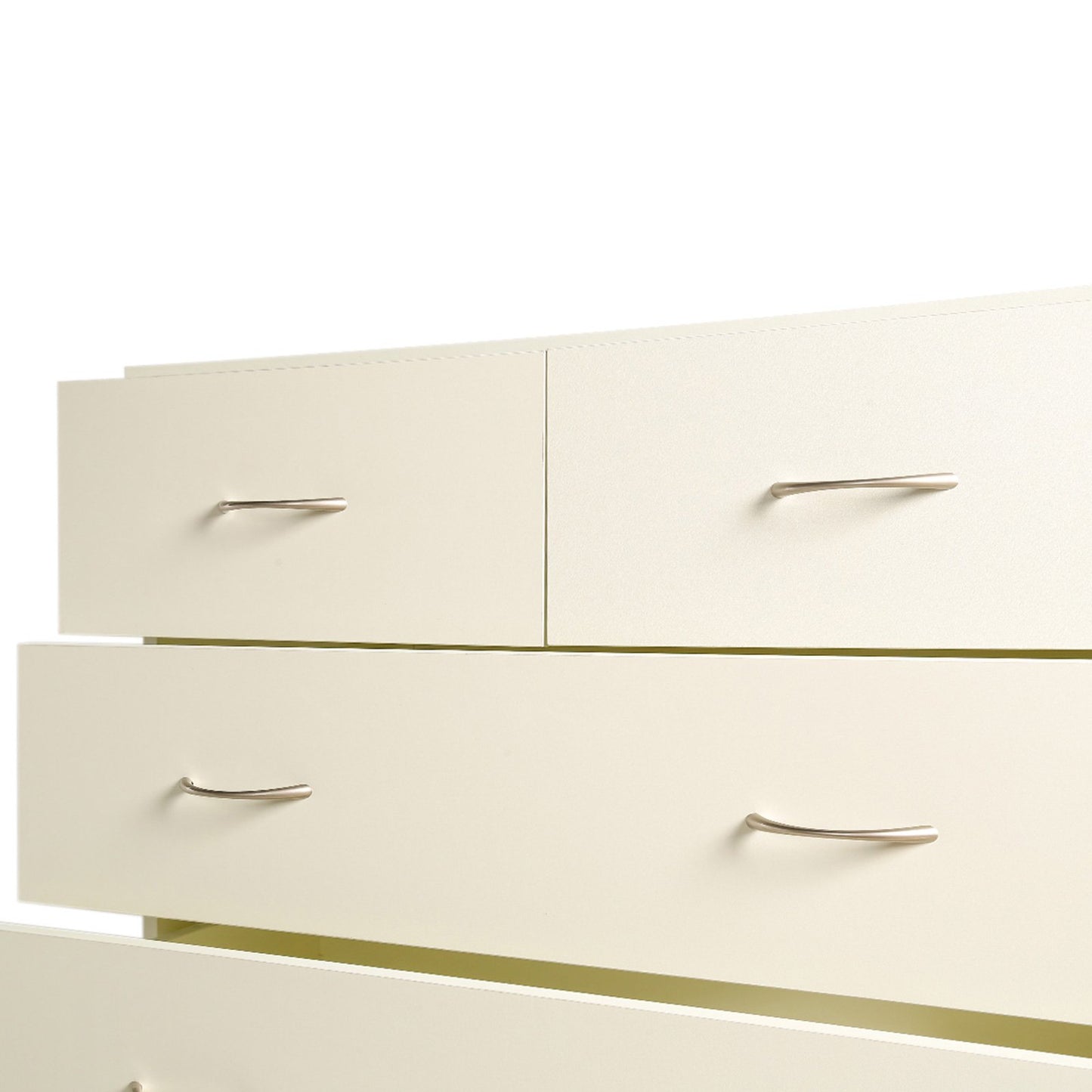 Sarantino Tallboy Dresser 6 Chest Of Drawers Cabinet 85 X 39.5 X 105 - White