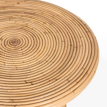 Crocus Rattan Round Coffee Table 80cm - Natural