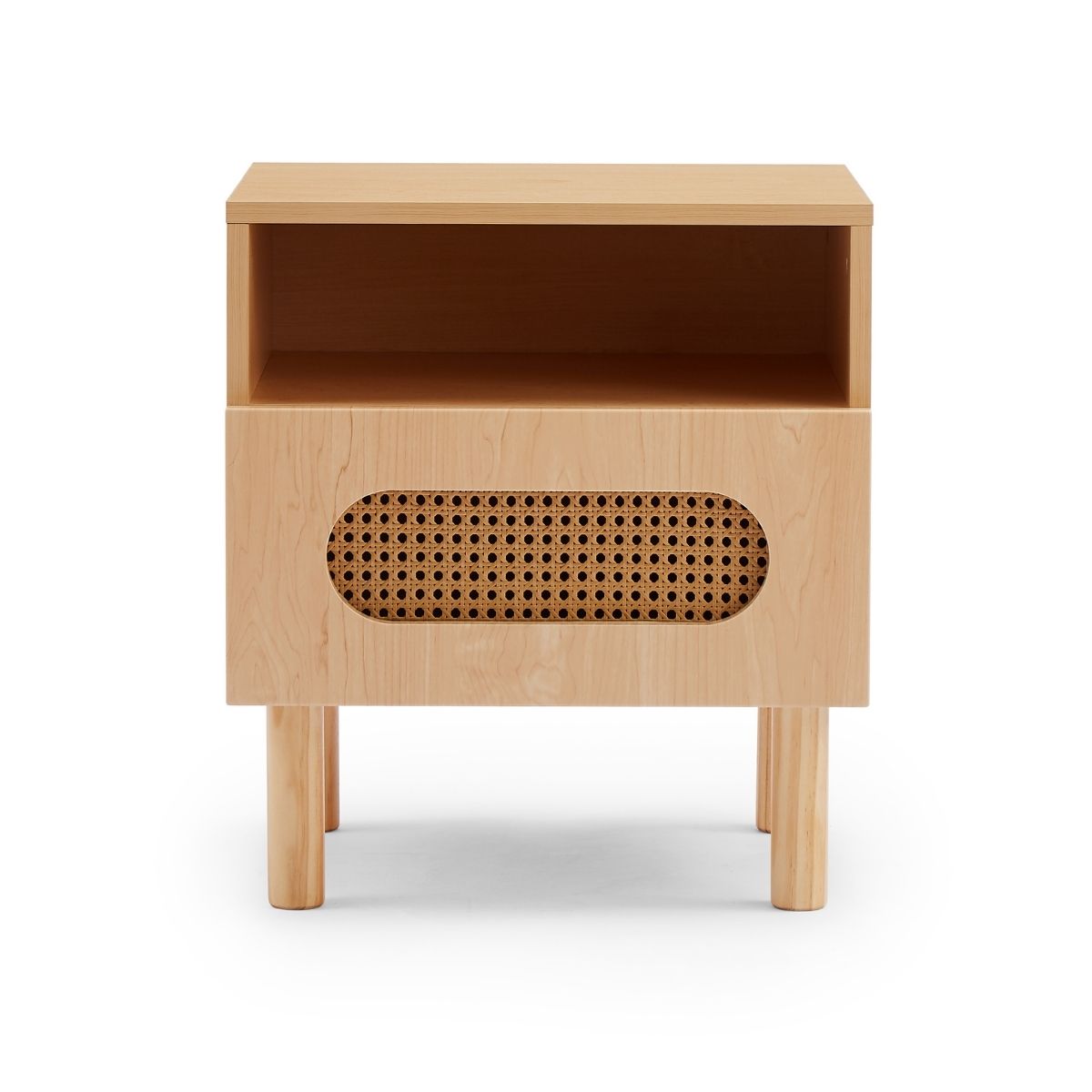 Kailua Rattan Bedside Table in Maple