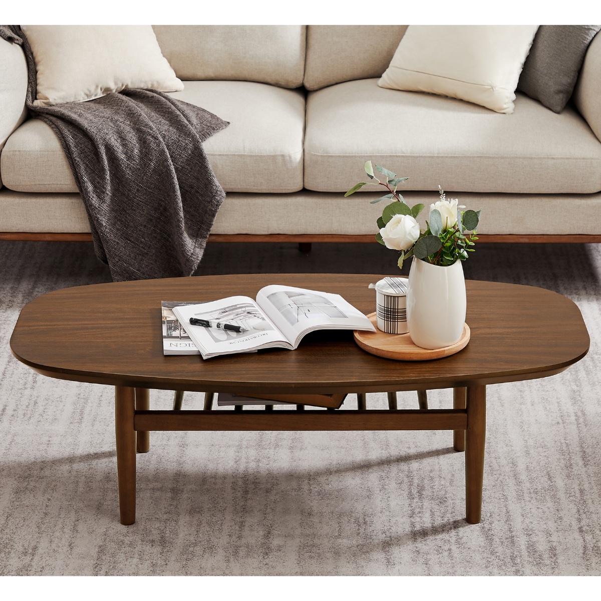 Pierre Walnut Coffee Table