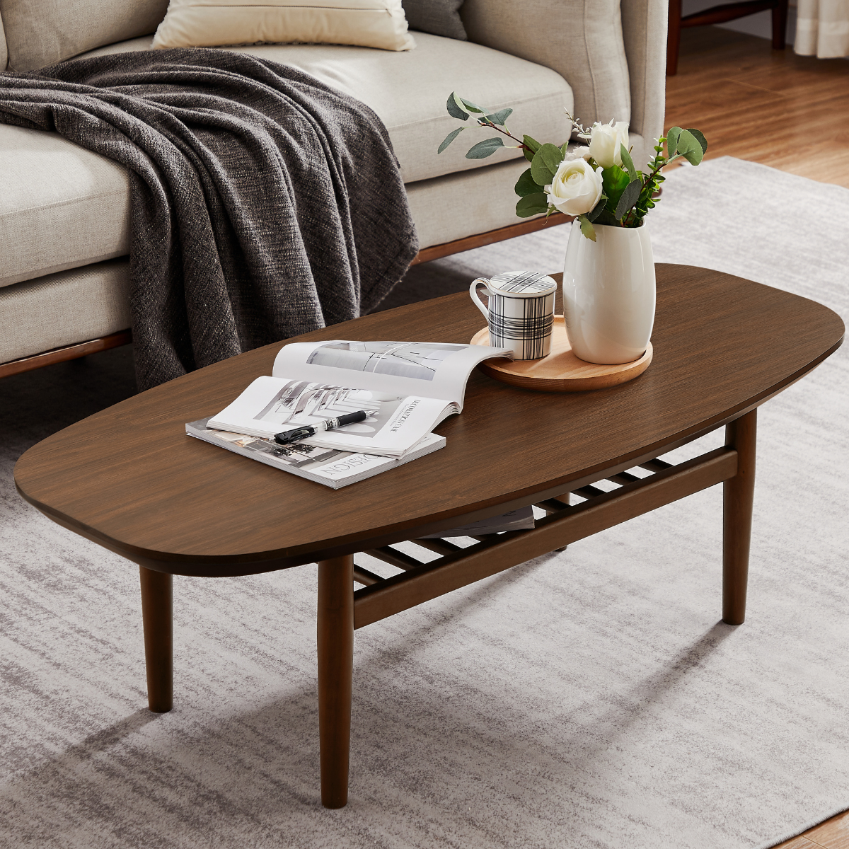 Pierre Walnut Coffee Table