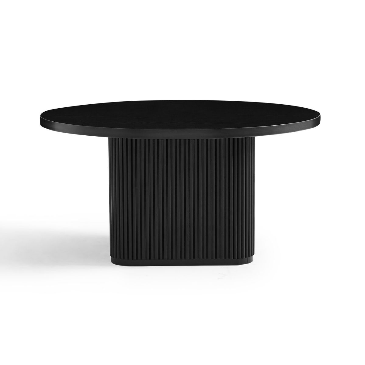 Kate Black Round Column Coffee Table